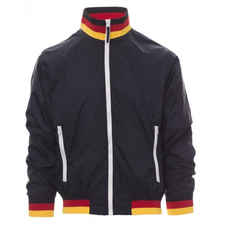 Alles muss raus - Jacke mit gefüttertem Innenfutter und Kragen Italien Nazione United -  Payper AY 7265Größe M Navyblau/Italien