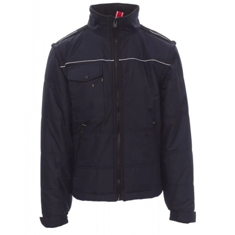 Alles muss raus  - Arbeitsjacke Multitasche mit abnehmbaren Ärmeln und Metall-Zieher Orion 2.0 - Payper AY 7252 Größe XL navy
