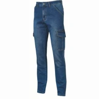 Alles muss raus -  Arbeitsjeans elastisch Multitaschen U- Power Romeo EX245 Farbe Carbonschwarz Größe xl