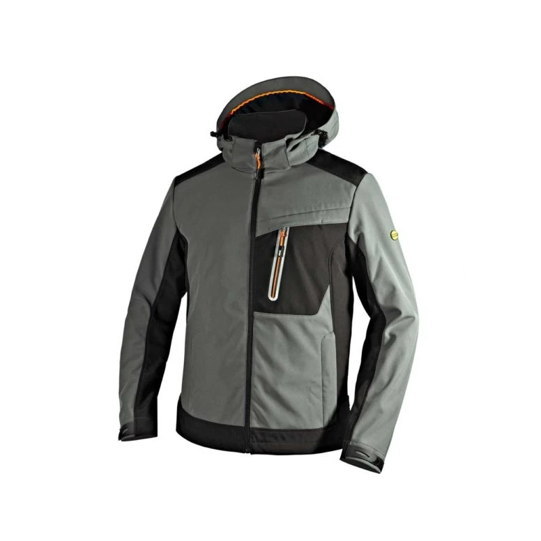 Alles muss raus  Arbeitsjacke in Softshell Diadora Tech Carbon 702.175946 Farbe Dunkelgrau Größe 4XL