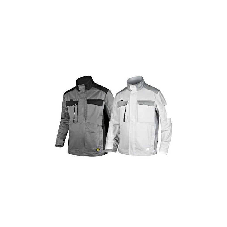 Alles muss raus  Arbeitsjacke Multipockets Diadora in Twill WW Jacket Easywork Light 702.175344 Farbe Grau Größe 4XL