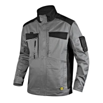 Alles muss raus  Arbeitsjacke Multipockets Diadora in Twill WW Jacket Easywork Light 702.175344 Farbe Grau Größe 4XL