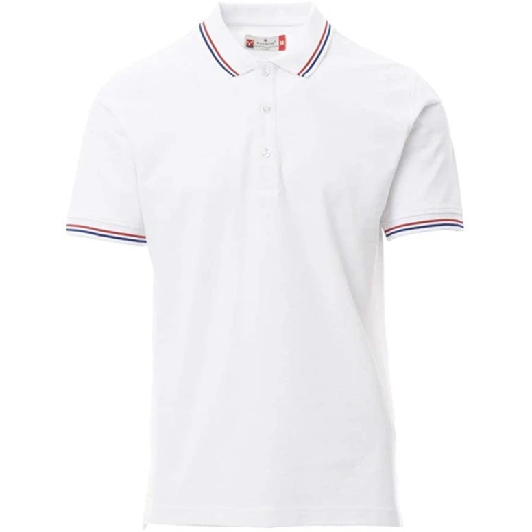 Alles muss raus - Unisex-Polo France mit Kurzarm und kontrastierenden Trikolor-Streifen - Payper Größe 3XL Navyblau