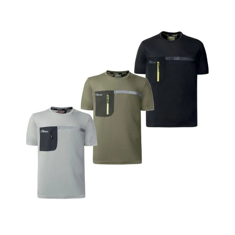 Alles muss raus -  Arbeits- T- Shirts U- Power Christal FU248BC Farbe Carbonschwarz Größe m