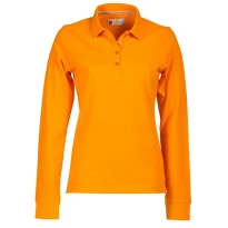 Alles muss raus -  Langarm- Poloshirt Florence für Damen mit Stretch- Nähten aus 100 % Baumwolle -  Payper AY 7516 Größe XL Weiß 2