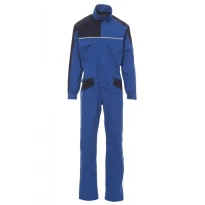 Alles muss raus -  Arbeitsoverall BiFarbe Multitaschen elastisch Promotech -  Payper Größe L Blau royal/Navyblau