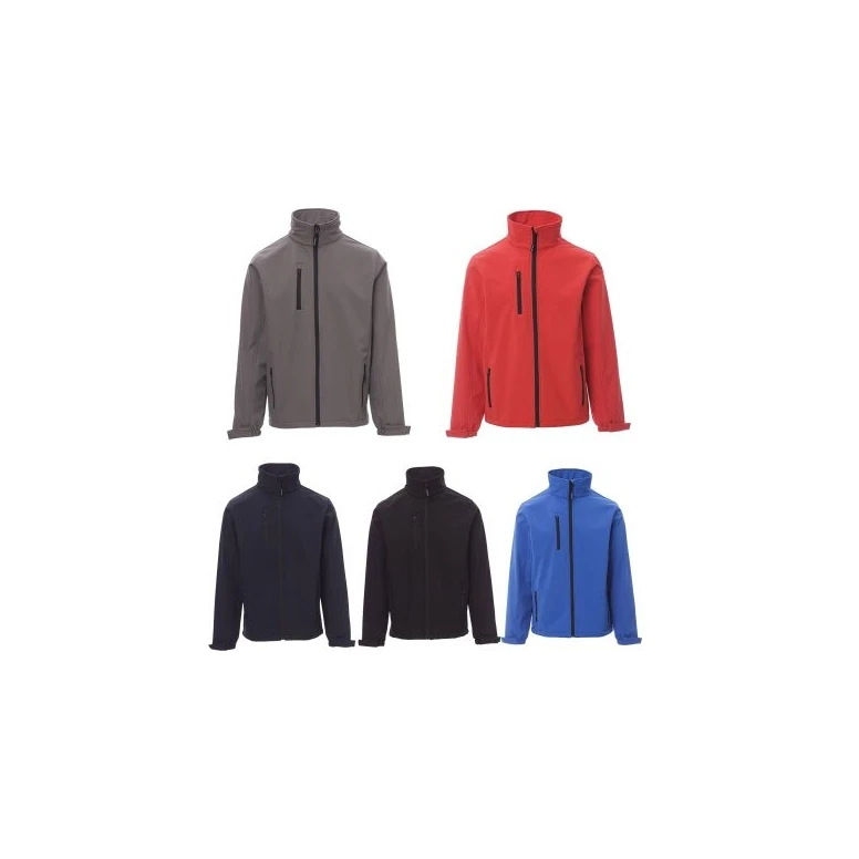 Alles muss raus - Arbeitsjacke SoftShell Ergonomisch und wasserdicht Dublin -  Payper AY 7222 Größe M royal