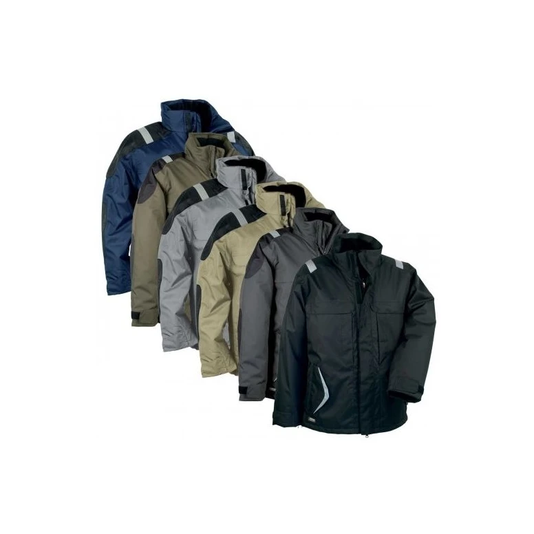 Alles muss raus -  Arbeitsjacke mit Wattierung und vielen Taschen Cofra Cyclone V022- 0- 00 Farbe Schwarz Schwarz Größe 48