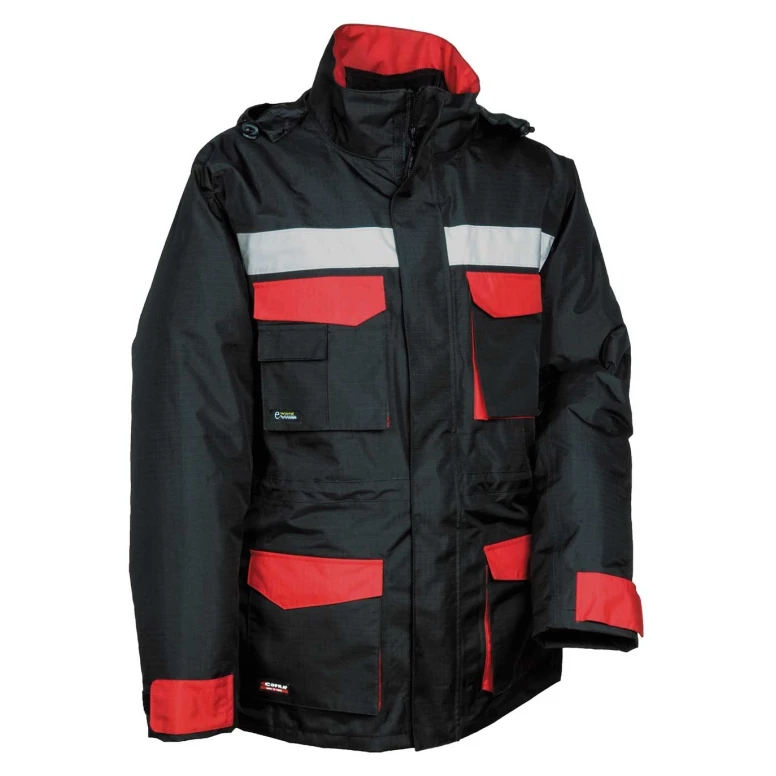 Alles muss raus - Arbeitsparka Multitaschen Cofra Hailstorm V197- 0- 02 Nummer L navy/Schwarz