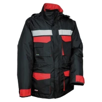 Alles muss raus - Arbeitsparka Multitaschen Cofra Hailstorm V197- 0- 02 Nummer L navy/Schwarz