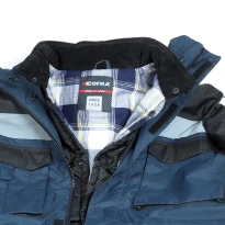 Alles muss raus - Arbeitsparka Multitaschen Cofra Hailstorm V197- 0- 02 Nummer L navy/Schwarz
