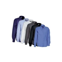 Alles muss raus -  Arbeitshemd Cofra Witshire 100% Baumwolle V147- 0- 02  Größe 2XL Farbe Hellblau