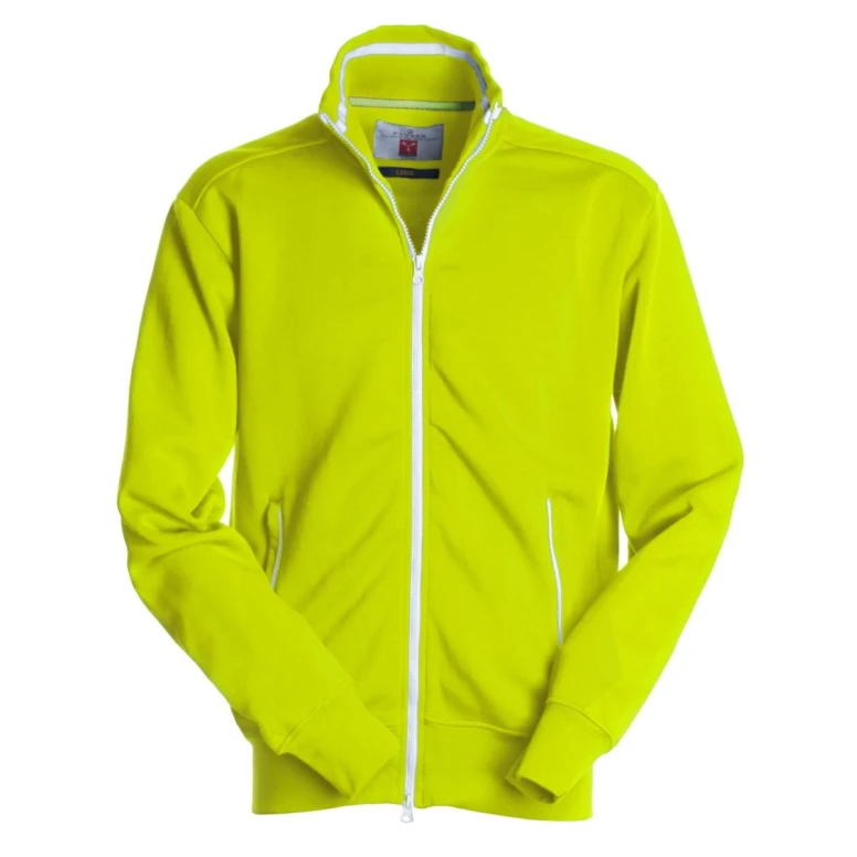 Alles muss raus - Durchgehendes Reißverschluss- Sweatshirt Sydney -  Payper AY 7530 Größe L Grau meliert/Navyblau