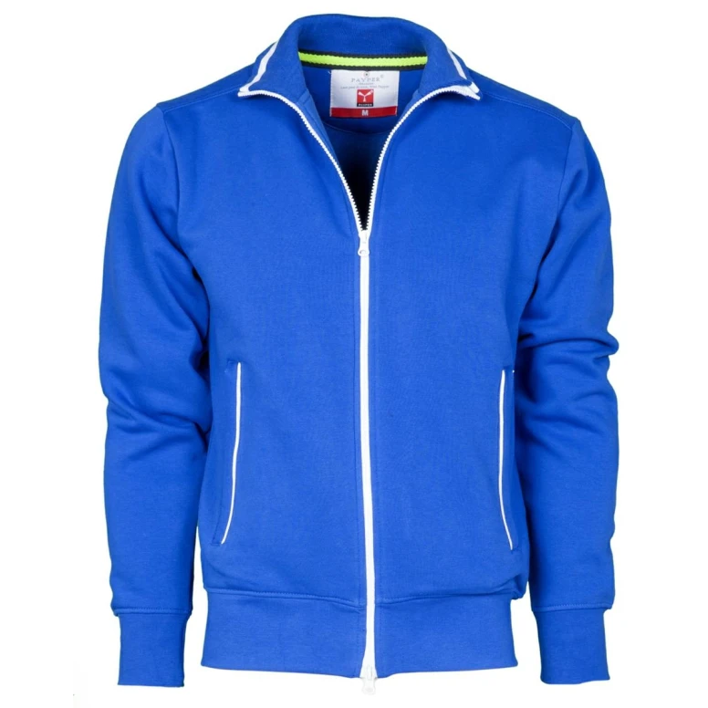 Alles muss raus - Durchgehendes Reißverschluss- Sweatshirt Sydney -  Payper AY 7530 Größe L Grau meliert/Navyblau