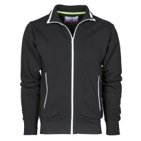Alles muss raus  - Durchgehendes Reißverschluss- Sweatshirt Sydney -  Payper AY 7530 Größe L Schwarz/Weiß