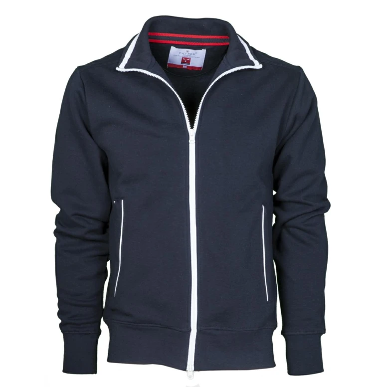Alles muss raus  - Durchgehendes Reißverschluss- Sweatshirt Sydney -  Payper AY 7530 Größe L Schwarz/Weiß