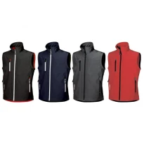Alles muss raus -  Arbeitsweste Softshell Stretch elastisch U- Power Climb DW025BC Farbe Carbonschwarz Größe 3XL