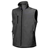 Alles muss raus -  Arbeitsweste Softshell Stretch elastisch U- Power Climb DW025BC Farbe Carbonschwarz Größe 3XL