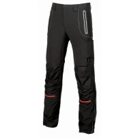 Alles muss raus -  Arbeitshosen Softshell Stretch elastisch Multitaschen U- Power Pit SY008BC Carbonschwarz Größe 50