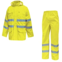 Alles muss raus -  Hochsichtbares Regenarbeitsset U- Power Cover HL168YF Farbe Fluoreszierendes Orange Größe 3xl