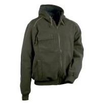 Alles muss raus -  Gepolsterte Arbeitsjacke mit Kapuze Multitaschen Cofra Potsdam V130- 0- 02 Größe 2XL Farbe Anthrazit Grau