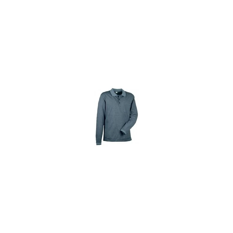 Alles muss raus -  Arbeits- Poloshirt Cofra Luxembourg 100% Baumwolle Piquet V035- 0- 02  Größe XL Farbe navy Hellblau