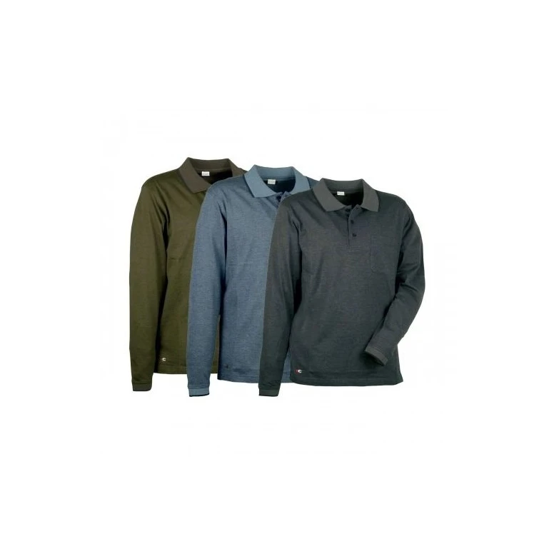 Alles muss raus -  Arbeits- Poloshirt Cofra Luxembourg 100% Baumwolle Piquet V035- 0- 02  Größe M Farbe Anthrazit Schwarz