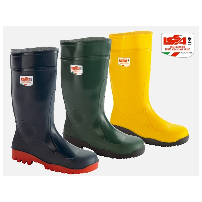 Alles muss raus  -  Sicherheitsstiefel in PVC ISSAFORT S5 SRC 06425  Nummer 44 Farbe Gelb