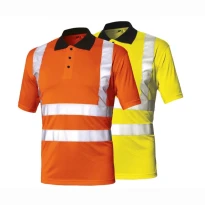 Alles muss raus  -  Polo Basic Hochsichtbarkeit  ISSA LINE -  08184  Größe M Farbe Gelb fluo