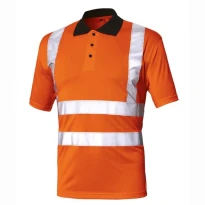 Alles muss raus  -  Polo Basic Hochsichtbarkeit  ISSA LINE -  08184  Größe M Farbe Gelb fluo