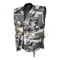 Alles muss raus -  Camouflage- Weste ISSA LINE Multitaschen 04019 Sommer 100% Baumwolle100% Baumwolle  Größe M