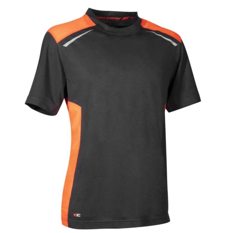 Alles muss raus -  Arbeits- T- Shirts Cofra Dunkerque V625- 0- 02 Farbe Schwarz Gelb fluo Größe 2XL
