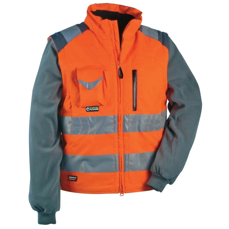 Alles muss raus -  Arbeitsweste Hochsichtbarkeit  Cofra Signal V023- 0- 00  Größe 52 Farbe Orange