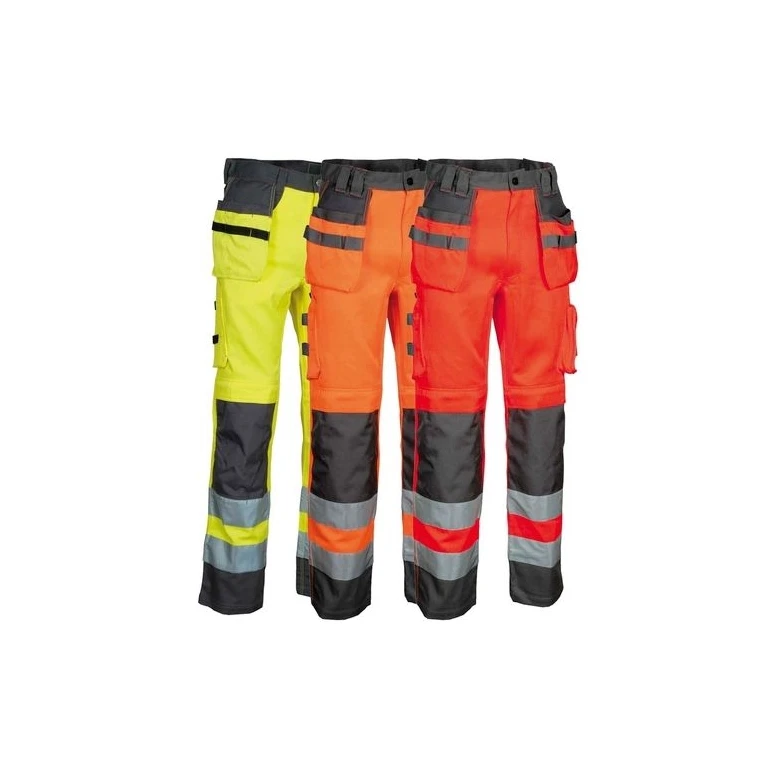 Alles muss raus -  Arbeitshosen Hochsichtbarkeit  Multitaschen Cofra Blinding V078- 0- 00  Größe 56 Farbe Orange Anthrazit
