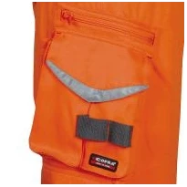 Alles muss raus -  Arbeitshosen Hochsichtbarkeit  Multitaschen Cofra Blinding V078- 0- 00  Größe 56 Farbe Orange Anthrazit