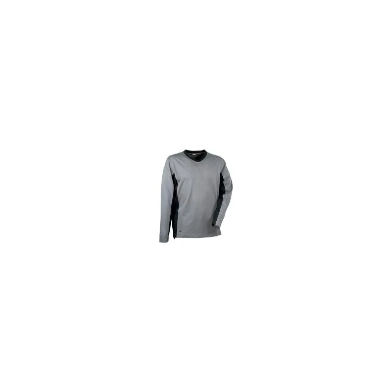 Alles muss raus -  Arbeits- T- Shirt Cofra Madeira 100% Baumwolle Jersey V105- 0- 00 Größe M Farbe Grau Schwarz