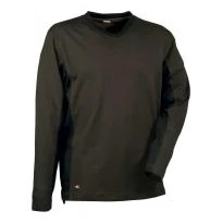 Alles muss raus -  Arbeits- T- Shirt Cofra Madeira 100% Baumwolle Jersey V105- 0- 00 Größe M Farbe Grau Schwarz