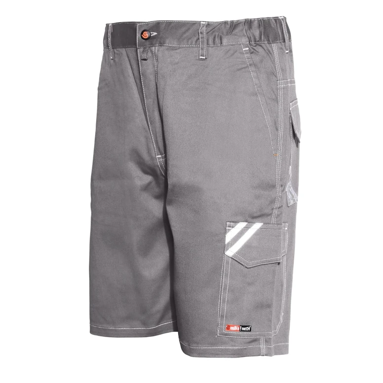 Alles muss raus -  Arbeitsbermuda Start ISSA LINE Stretch 8041B elastisch Multitaschen Sommer Größe 3XL Farbe Hellgrau