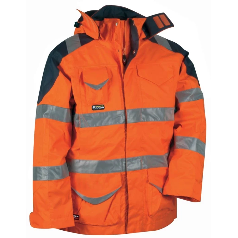 Alles muss raus -  Arbeitsparka Hochsichtbarkeit  Cofra Protection V024- 0- 00 Größe 46 Farbe Orange