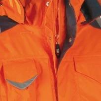 Alles muss raus -  Arbeitsparka Hochsichtbarkeit  Cofra Protection V024- 0- 00 Größe 46 Farbe Orange