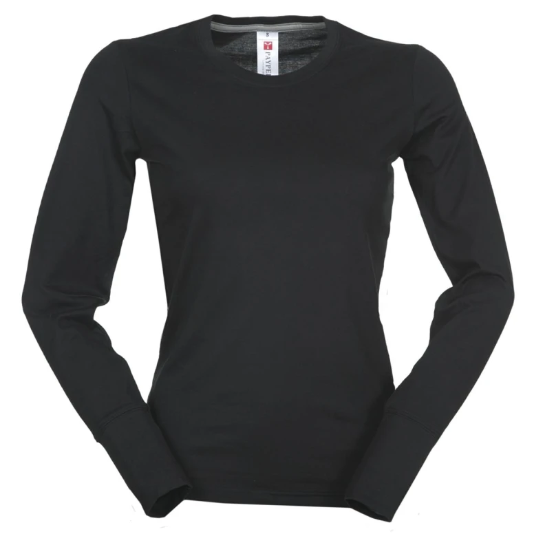 Alles muss raus -  T- shirt Girocollo an Langarm aus Baumwolle Pineta Damen -  Payper AY 7501 Größe L Farbe Weiß