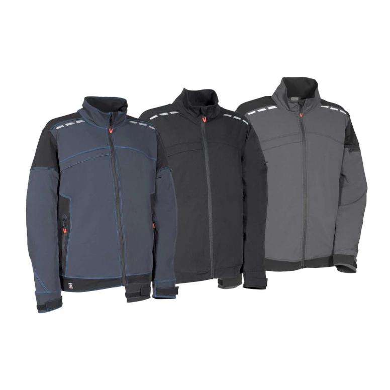 Alles muss raus -  Arbeitsjacke Multitaschen Stretch Cofra Javre V590- 0- 02  Größe 50 Farbe Blau Schwarz