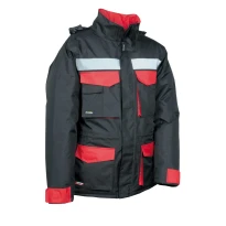 Alles muss raus -  Gefütterte Arbeitsjacke Multitaschen Cofra Gust V190- 0- 02 Größe S Farbe Anthrazit Schwarz