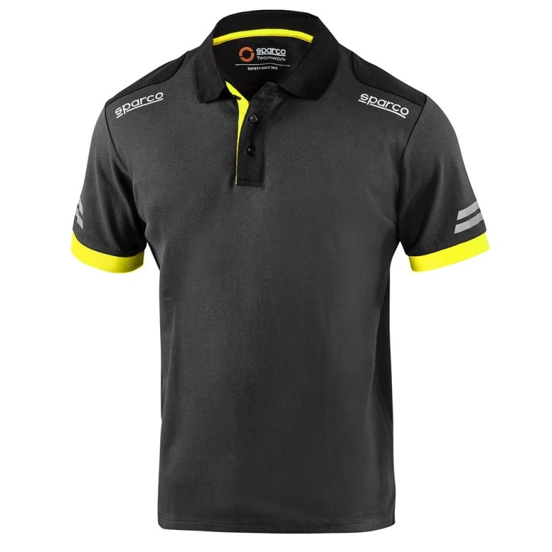 Alles muss raus  -  Arbeits- Poloshirt Sparco Tech 02415 Größe XL Schwarz Hellblau