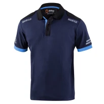 Alles muss raus  -  Arbeits- Poloshirt Sparco Tech 02415 Größe XL Schwarz Hellblau