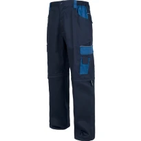 Alles muss raus -  Abzippbare Multitaschenhose mit Verstärkungen im Gesäßbereich -  Workteam Farbe navy Hellblau Größe 50