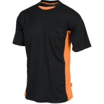 Alles muss raus -  T- shirt kombiniert Kurzarm Hochsichtbarkeit  -  Workteam Farbe Schwarz/Orange Größe 2XL