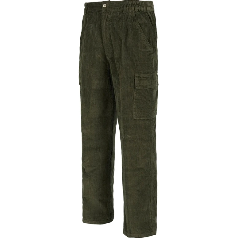 Alles muss raus -  Arbeitshosen Multitaschen aus Cordstoff 100% Baumwolle strapazierfähig Farbe Grün Khaki Größe 48