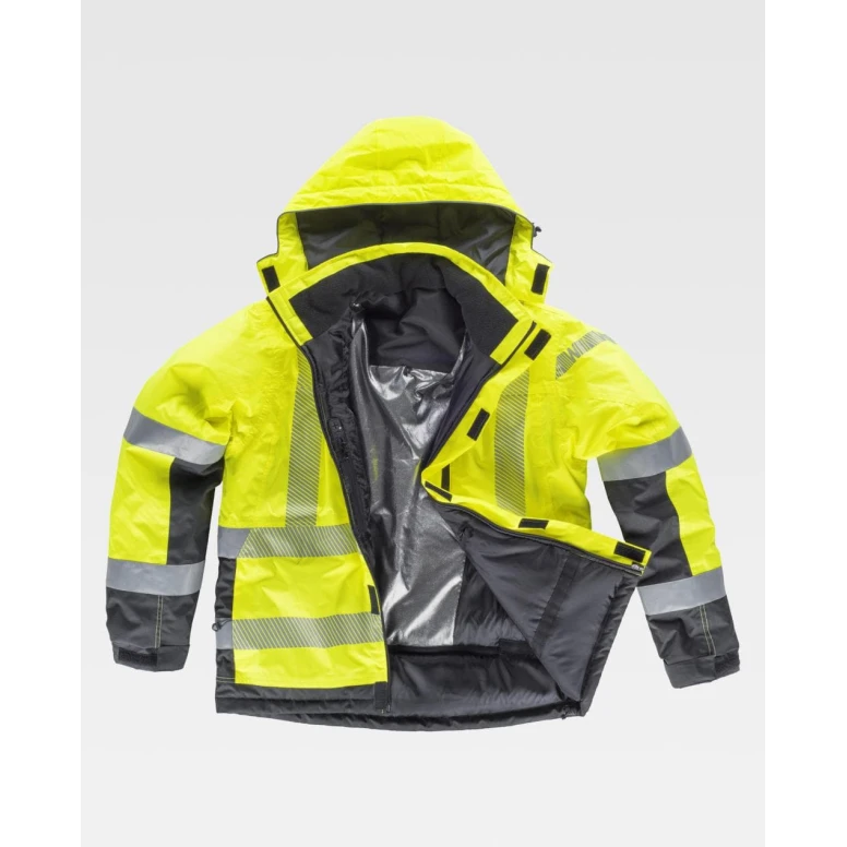 Alles muss raus -  Arbeitsjacke gefüttert Hochsichtbarkeit  S9261 -  Workteam Farbe GELB/GRAU Größe L