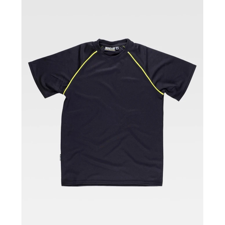 Alles muss raus -  Arbeits- T- Shirts technische Kurzarm S6640 -  Workteam Farbe Schwarz/Gelb Größe S